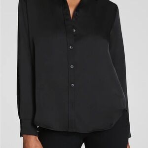 SPANX classic black Silky Smooth Button Down
